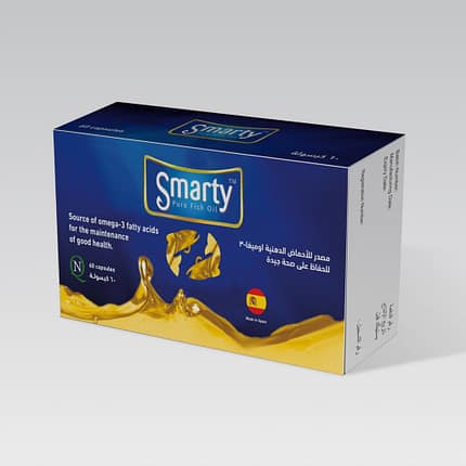 سمارتى مكمل غذائى الاوميجا 3 (60 كبسولة) Smarty